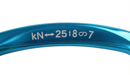 Xinda carabiner lifestyle shot on rock